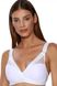 Bra with soft cup without wires Kinga Lara WB-748 White 70E