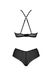 Passion KERRIA BIKINI ECO Set (Bralette and Bikini Briefs), Black, L, XL, L/XL