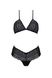 Passion KERRIA BIKINI ECO Set (Bralette and Bikini Briefs), Black, L, XL, L/XL