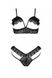 Erotic set Passion DOLLY SET with open cups, Black, L, XL, L/XL