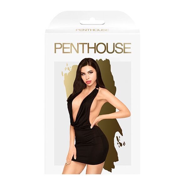 Penthouse Heart Rob Mini Dress Black S/M