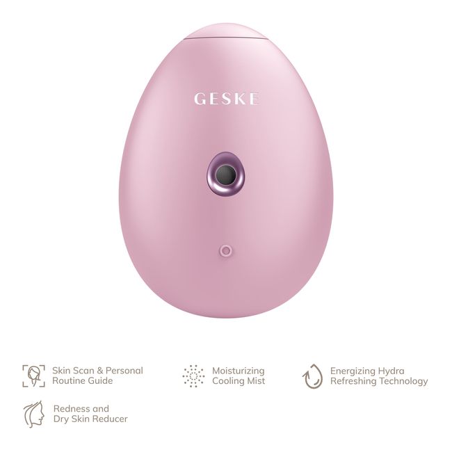 Електронний освіжувач для зволоження обличчя GESKE Facial Hydration Refresher 4в1 pink