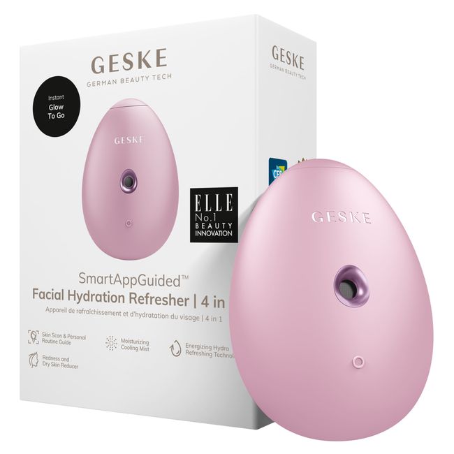 Електронний освіжувач для зволоження обличчя GESKE Facial Hydration Refresher 4в1 pink