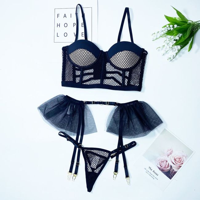 Mesh set with belt HOT 28/38, Black, L