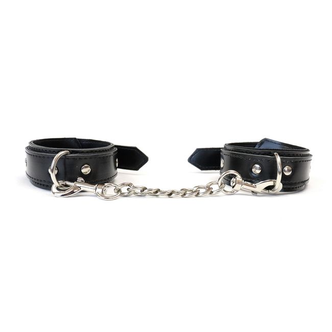 Наручники из экокожи Art of Sex Handcuffs Emoji Черные One Size SO9976 фото