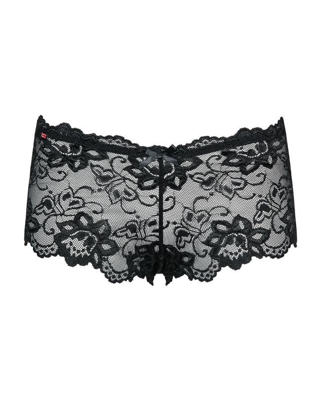 Lace shorts Obsessive Idillia Black 2XL/3XL