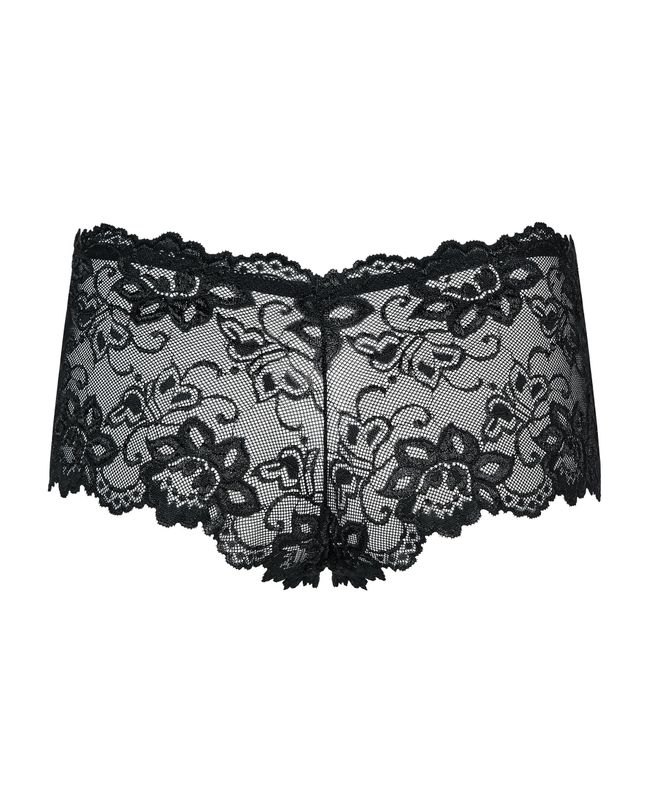 Lace shorts Obsessive Idillia Black 2XL/3XL