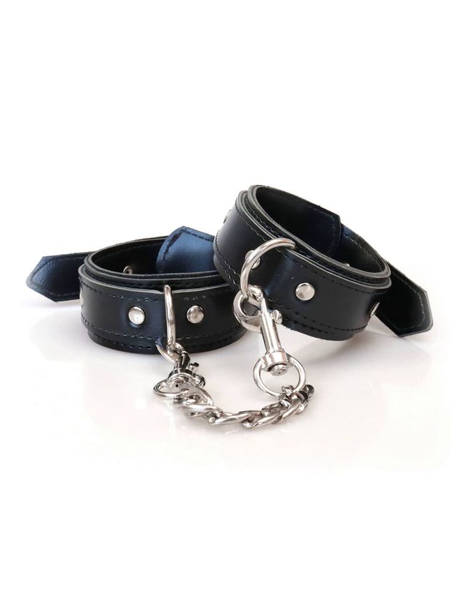 Eco-leather handcuffs Art of Sex Handcuffs Emoji Black One Size