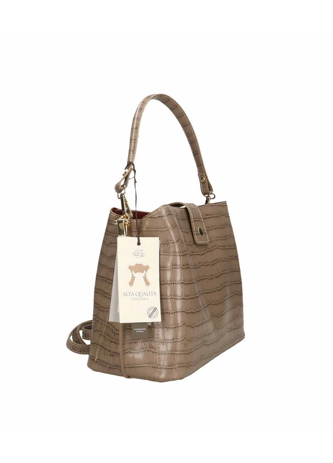 Шкіряна жіноча сумка Italian Bags 556024 556024_taupe фото