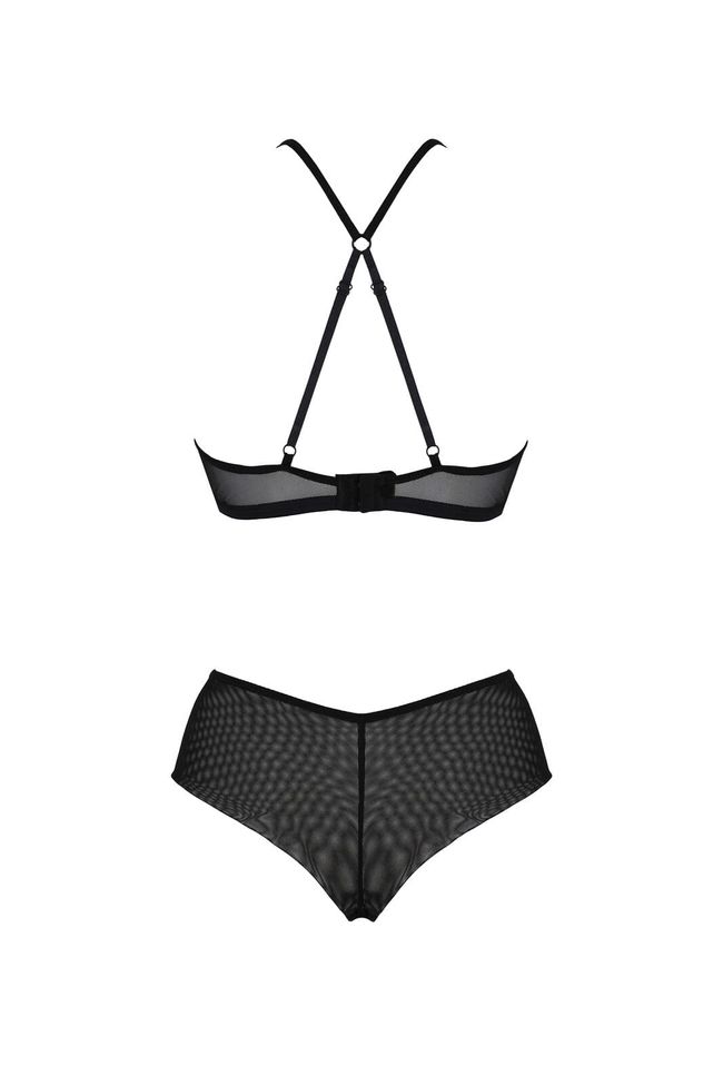 Passion KERRIA BIKINI ECO Set (Bralette and Bikini Briefs), Black, L, XL, L/XL