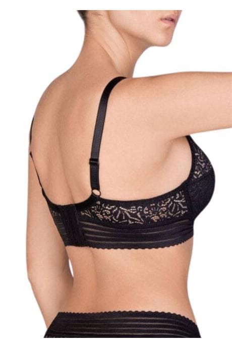 Soft bra with lace VOVA V48411 Paola Black 80C