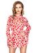 Нежный и элегантный пенюар Anais Inezza short robe Бело-красный L/XL 97268 фото 1
