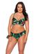 Swimsuit top bust with soft cup Ava SK 202 Tropical Island Green 90C