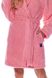 Короткий халат с капюшоном L&L 2215 Розовый L 96192 фото 5