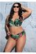 Swimsuit top bust with soft cup Ava SK 202 Tropical Island Green 90C