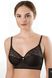 Soft bra with lace VOVA V48411 Paola Black 80C