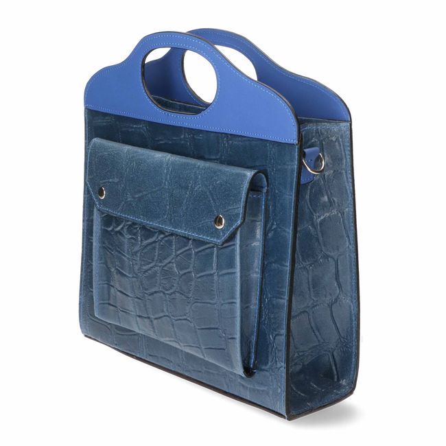 Деловая кожаная сумка Italian Bags 11100 11100_blue фото