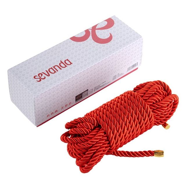 Веревка для шибари LOCKINK SEVANDA Shibari Pratice Rope Red 8 метров Красная SX0879 фото