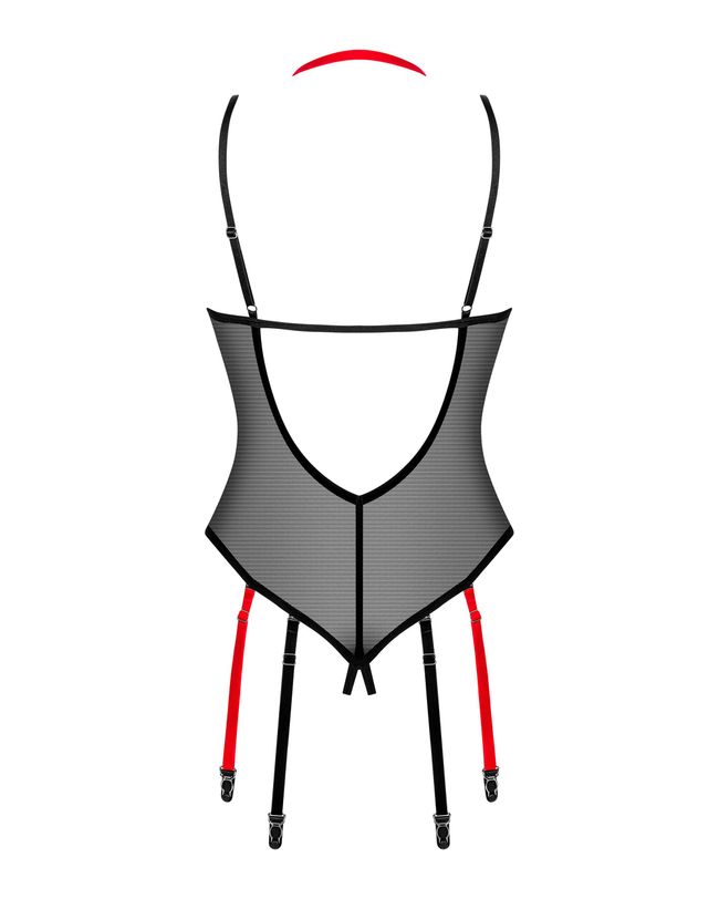 Cutout bodysuit Obsessive Glandez otwarte Black XS/S