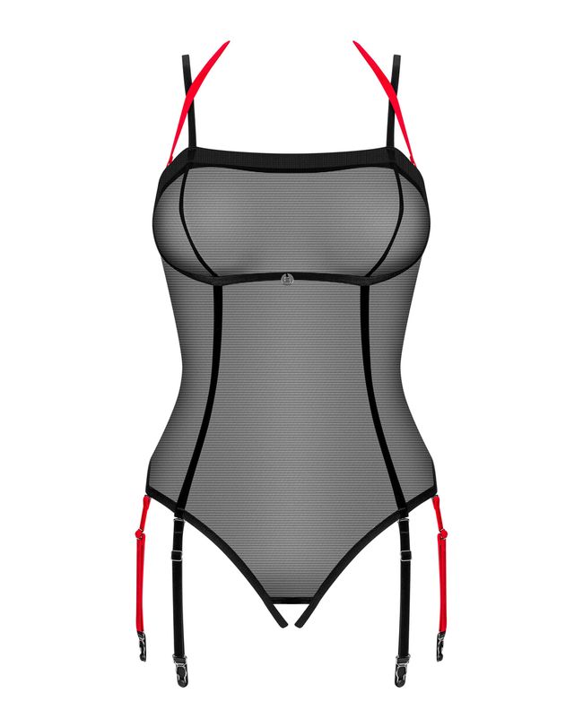 Cutout bodysuit Obsessive Glandez otwarte Black XS/S