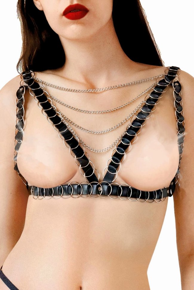 Harness with rings Art of Sex Geneva XS/S/M Black