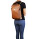 Women's leather backpack-bag Tuscany TL141682, Red