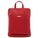 Women's leather backpack-bag Tuscany TL141682, Red