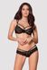 Комплект кружевной Obsessive 860-SET-1 Черный S/M 76076 фото 5