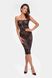 Lace dress Noir Handmade F301 Catalyst lace up midi dress Black S