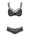 Lace set Obsessive 860-SET-1 Black S/M