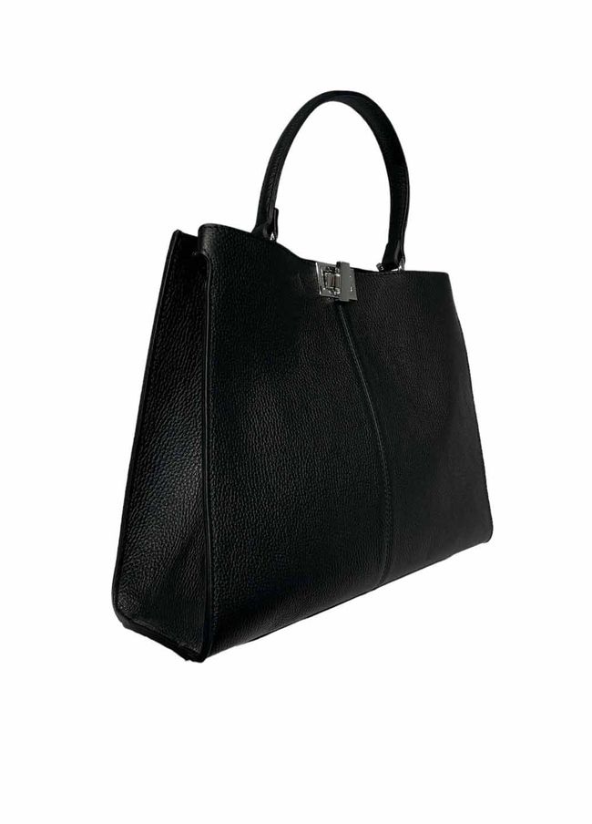 Шкіряна жіноча сумка Italian Bags 11817 Чорна 11817_black фото