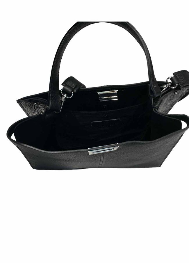 Шкіряна жіноча сумка Italian Bags 11817 Чорна 11817_black фото