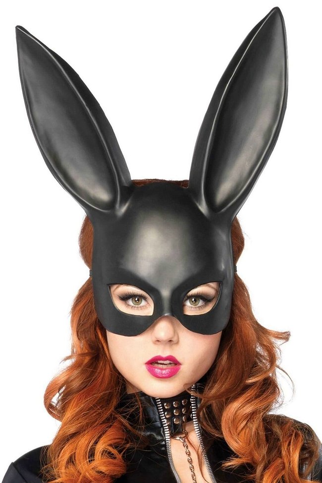 Маска кролика Leg Avenue Masquerade Rabbit Mask One Size Чорна SO9090 фото