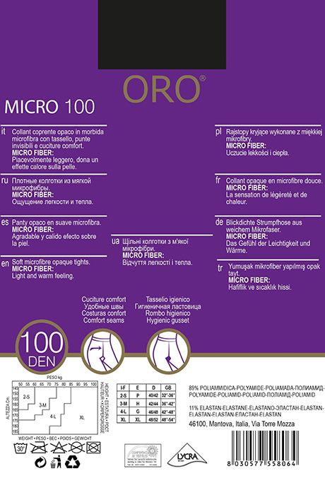 Колготи ORO Micro 100 den 92658 фото