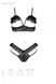 Erotic set Passion DOLLY SET with open cups, Black, S, M, S/M