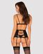 Сексуальний комплект із широким поясом для панчох Obsessive Blanita garter belt set 94079 фото 2