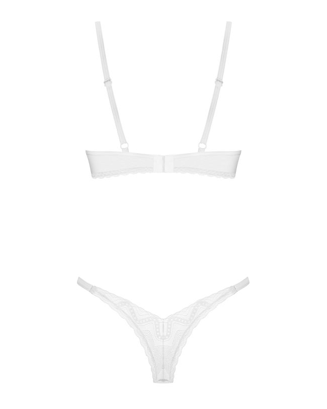 Lingerie set Obsessive Alissium set White XL/2XL