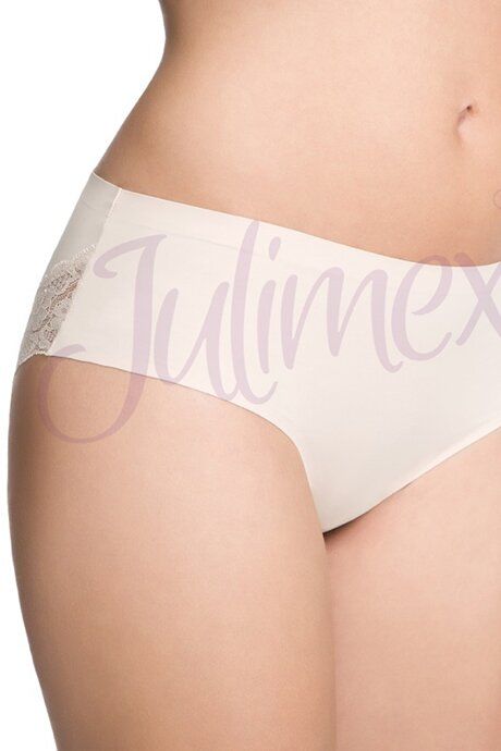 Трусики слип бесшовные Julimex Cheekie Телесные S 77555 фото