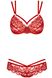 Obsessive 860-SET-3 set Red S/M