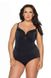 One-piece swimsuit with padded cup Ava SKJ 58 Black 75E