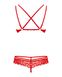 Obsessive 860-SET-3 set Red S/M