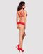 Obsessive 860-SET-3 set Red S/M