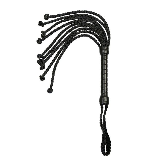 Openwork whip Cat from eco-leather Art of Sex Kani, Black