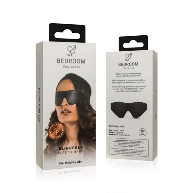 Маска на очі Bedroom Fantasies Blindfold Elastic Band Чорна One Size SO8824 фото