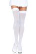 Классические непрозрачные чулки Leg Avenue Opaque Nylon Thigh Highs Plus Size Белые SO7987 фото