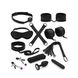 Набір Liebe Seele Black Lace та Neoprene 11pcs Bondage Kit (анальна пробка з кристалом, віброкуль) SO9509 фото 1