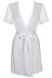 Obsessive Miamor robe with lace, White, L, XL, L/XL