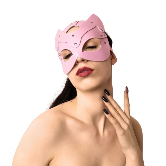 Маска кішечки з натуральної шкіри Art of Sex Cat Mask SO7807 фото