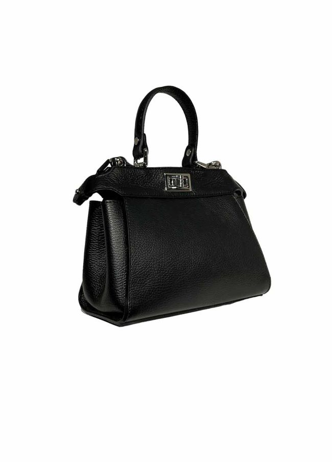 Шкіряна сумка Italian Bags 111231 Чорна 111231_black фото