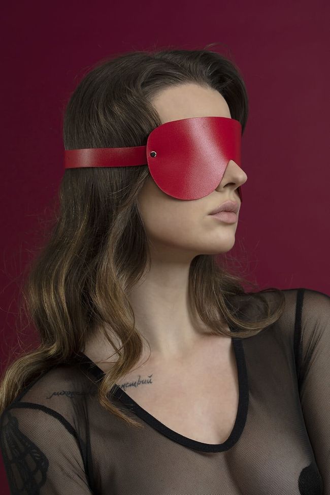 Feral Feelings Blindfold Mask Red One Size